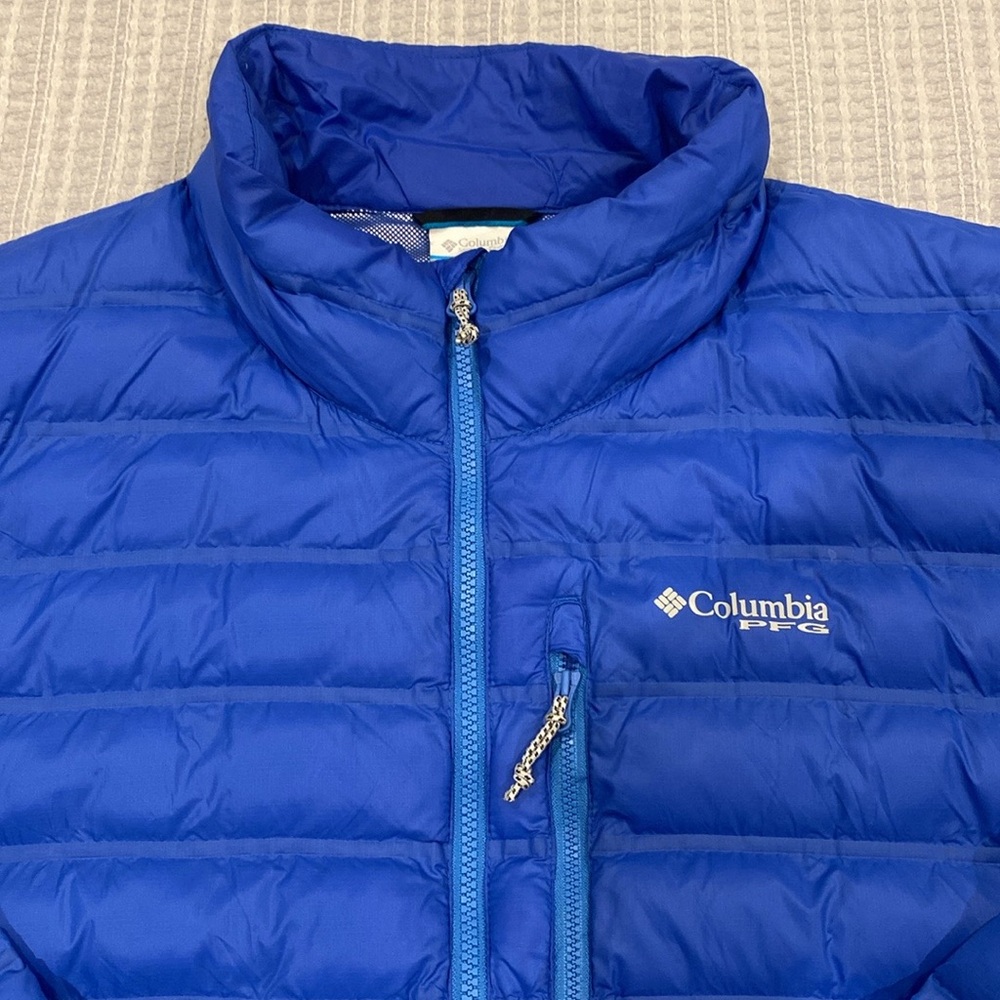 Columbia Blue Omni Heat Quilted Puffer Jacket
